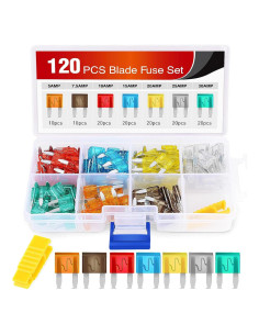 Fusibles de Cuchilla Nilight 120Pcs Mini ATM/APM 5-30A