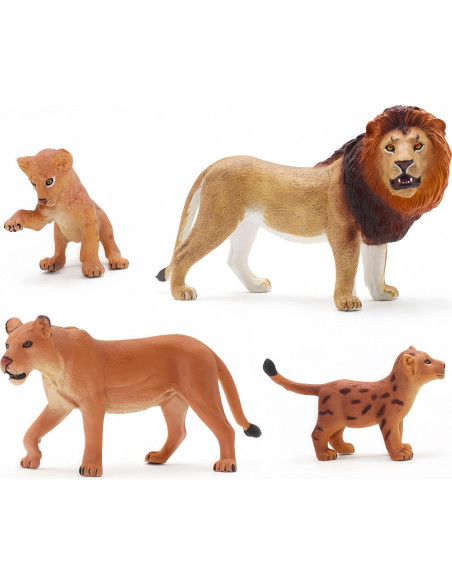 Figuras de Animales de Safari Gemini&Genius - Familia León 14cm