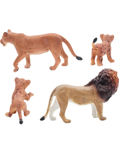 Figuras de Animales de Safari Gemini&Genius - Familia León 14cm