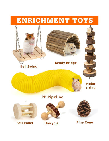 Accesorios para hámster y cobaya Sofier - Juguetes Naturales