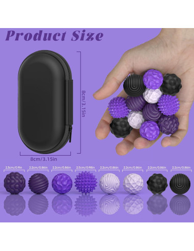 Bolas Sensoriales Magnéticas PARTY TONIGHT - 8 Piezas Antiestrés