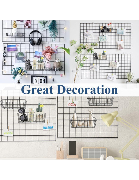 10 Cestas de Alambre Colgantes ZOFORTY para Almacenamiento