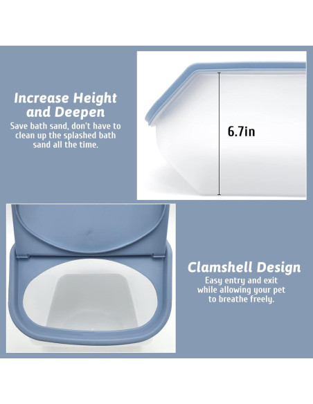 Contenedor de Baño de Arena BNOSDM para Hámster y Chinchilla