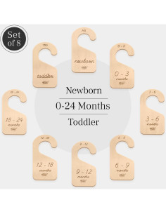 Divisores de Closet para Bebés - Madera Premium - 8 Piezas 2