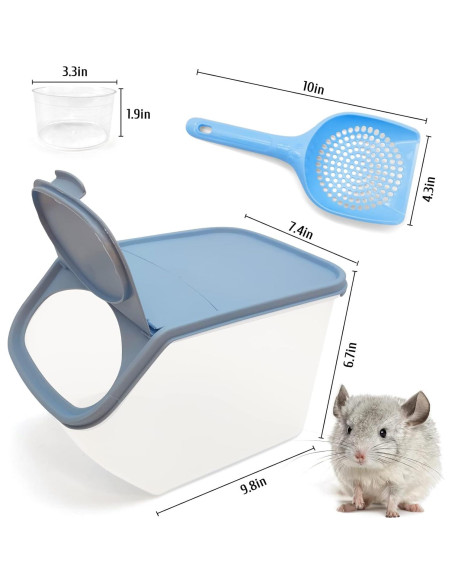 Contenedor de Baño de Arena BNOSDM para Hámster y Chinchilla