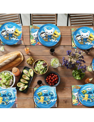 Suministros de Fiesta Octonautas 40 Pcs - Platos y Servilletas