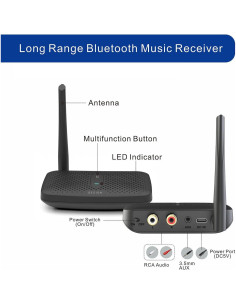 Adaptador Bluetooth Besign BE-RCA Pro 30m Audio Inalámbrico 2