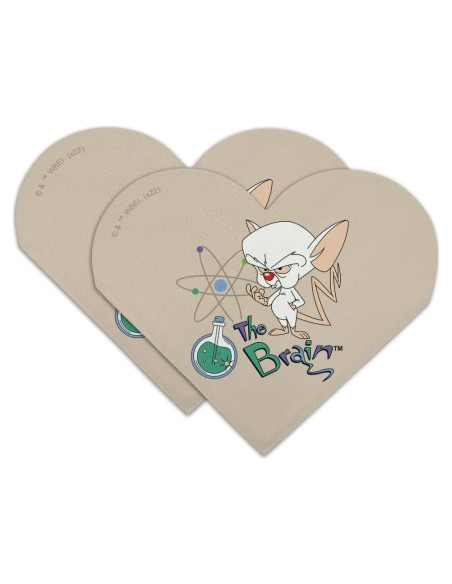 Set de 2 Marcadores de Corazón de Cuero Sintético GRAPHICS & MORE