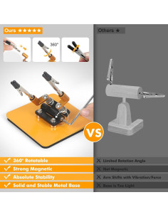 Estación de Soldadura NOEVSBIG con 4 Brazos Flexibles y Base 10x10cm 2