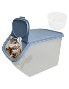 Caja de Baño de Arena para Chinchilla PINVNBY 24.89x18.74 cm