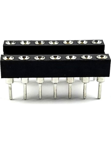 Zócalos DIP 14 Pines Juried Engineering Espaciado 2.54mm (10 Unidades)