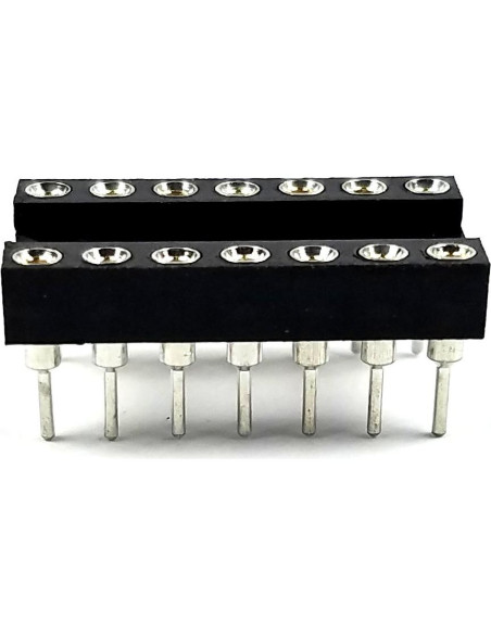 Zócalos DIP 14 Pines Juried Engineering Espaciado 2.54mm (10 Unidades)