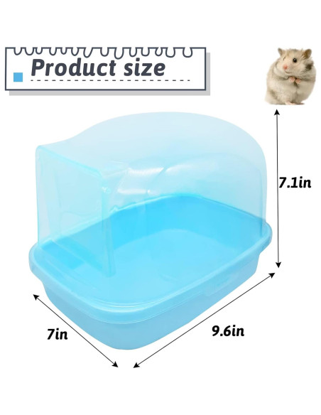 Baño de Arena para Hámster Hamiledyi 23.9x17x17 cm