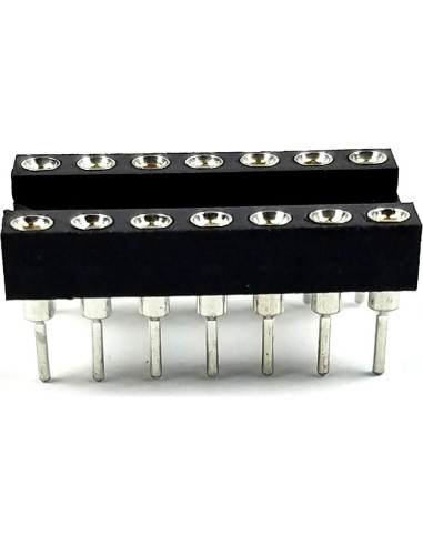 Zócalos DIP 14 Pines Juried Engineering Espaciado 2.54mm (10 Unidades)