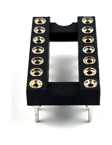 Zócalos DIP 14 Pines Juried Engineering Espaciado 2.54mm (10 Unidades)