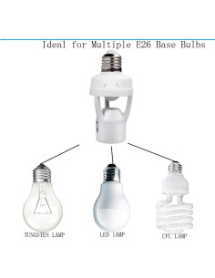 Adaptador de Bombilla E26 con Sensor de Movimiento FLY 360 2