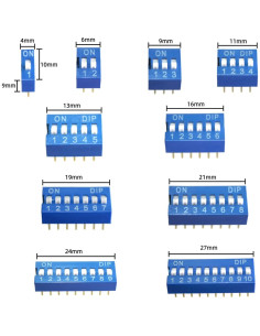 Kit de 41 Interruptores de Palanca Azul EGSCST 1-10 Posición 2