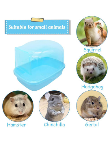 Baño de Arena para Hámster Hamiledyi 23.9x17x17 cm