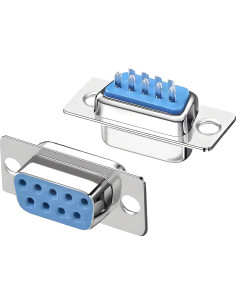 20 Conectores DB9 Femeninos de Soldadura Willwewon con Capuchones 2