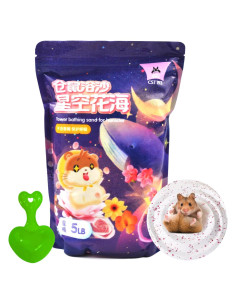 Arena de Baño Natural para Hámster MUYG 2.3kg Libre de Polvo