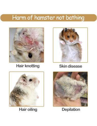 Arena de Baño Natural para Hámster MUYG 2.3kg Libre de Polvo