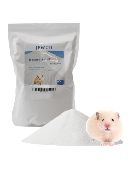 Arena para Baño de Hámster JFWOD 3.49kg Natural Sin Polvo