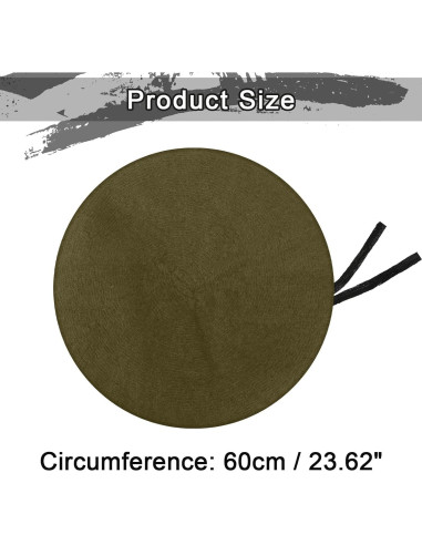 Boina Militar Zhehao 2 Pcs Ajustable Lana Verde y Negra