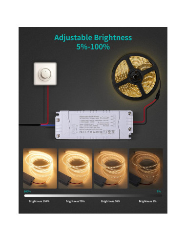 Controlador LED Regulable 12V 20W REYLAX - Ahorro Energía