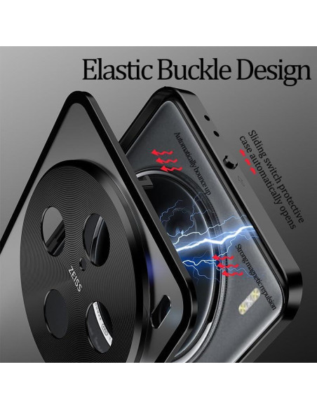 Funda delgada para Vivo X200 Ultra Hlgcokro negra a prueba de golpes Funda delgada para Vivo X200 Ultra Hlgcokro negra a prueba de golpes