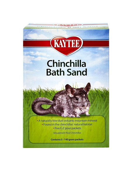 Arena de Baño para Chinchillas Kaytee 5 Paquetes 100% Natural