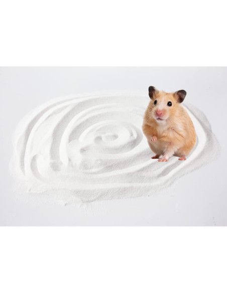 Arena para Baño de Hámster JFWOD 3.49kg Natural Sin Polvo