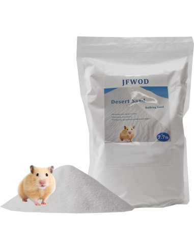Arena para Baño de Hámster JFWOD 3.49kg Natural Sin Polvo