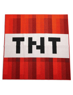 Alfombra de Área Cuadrada Ukonic Minecraft TNT 132x132 cm