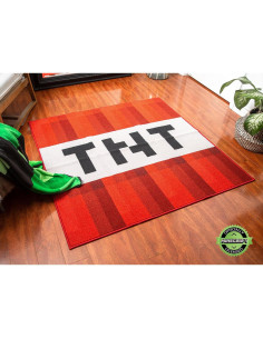 Alfombra de Área Cuadrada Ukonic Minecraft TNT 132x132 cm 2