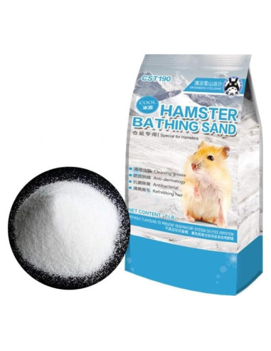 Arena de Baño para Hámsters Hamiledyi 0.91 kg - Aseo Chinchillas