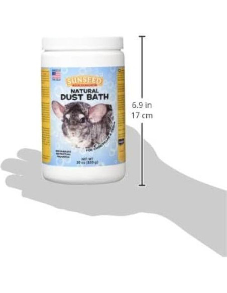 Polvo de Baño Nube Azul Sun Seed 850g para Chinchillas