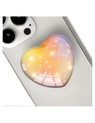 Agarre Expandible Luhoit para Smartphones Corazón Naranja