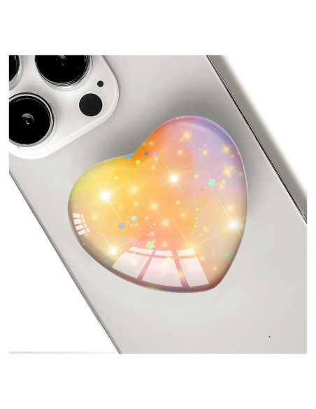 Agarre Expandible Luhoit para Smartphones Corazón Naranja