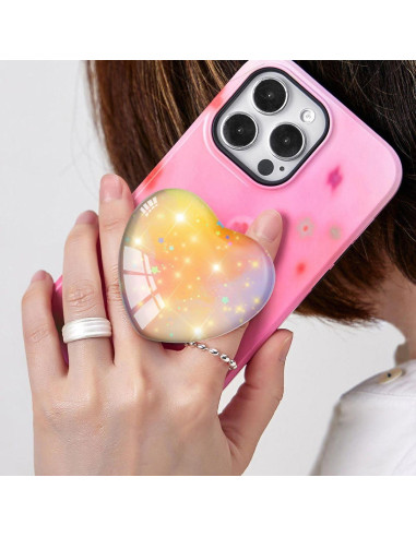 Agarre Expandible Luhoit para Smartphones Corazón Naranja