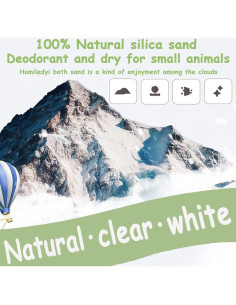 Arena de Baño para Hámsters Hamiledyi 0.91 kg - Aseo Chinchillas 2