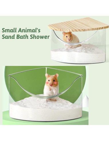 Arena de Baño para Hámsters Hamiledyi 0.91 kg - Aseo Chinchillas