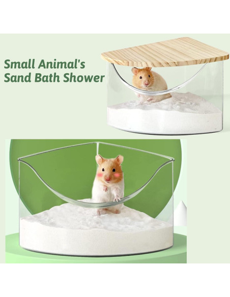 Arena de Baño para Hámsters Hamiledyi 0.91 kg - Aseo Chinchillas