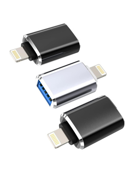 Adaptador OTG Lightning a USB Hembra Zoyuzan - 3 Paquete
