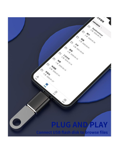 Adaptador OTG Lightning a USB Hembra Zoyuzan - 3 Paquete