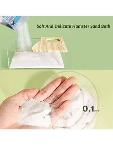 Arena de Baño para Hámsters Hamiledyi 0.91 kg - Aseo Chinchillas