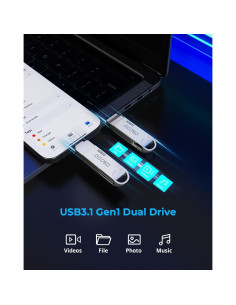 Unidad Flash USB 32GB OSCOO Doble USB-C y USB-A 3.1 2