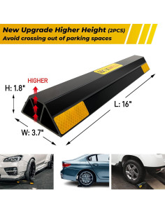 Detenedor de Estacionamiento HOXWELL 16" 2 Pcs Alta Resistencia 2