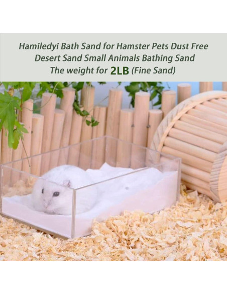 Arena de Baño para Hámsters Hamiledyi 0.91 kg - Aseo Chinchillas