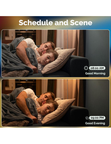 Bombillas LED MOES Matter Smart GU10, 4 unidades RGB 5W 400lm