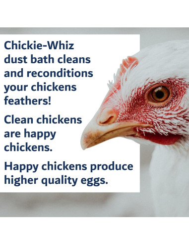 Baño de Polvo Natural para Gallinas Chickie Whiz 2.49 kg